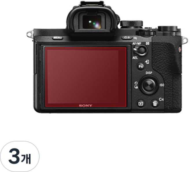 스코코 소니 알파 A7M2/A7 ll 강화유리 카메라 액정보호필름, 3개