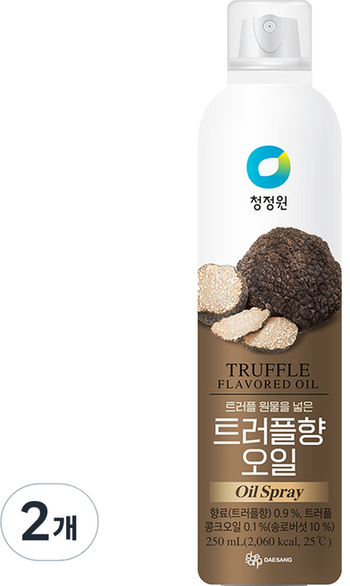 청정원 트러플향오일 스프레이, 250ml, 2개