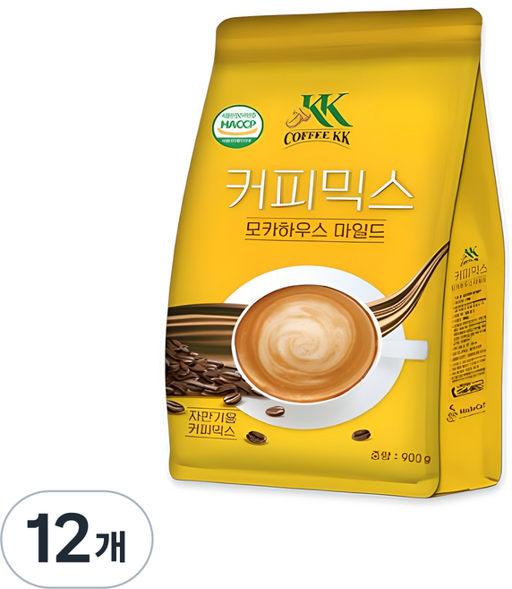 모카하우스 자판기용 마일드 커피믹스, 900g, 1개입, 12개