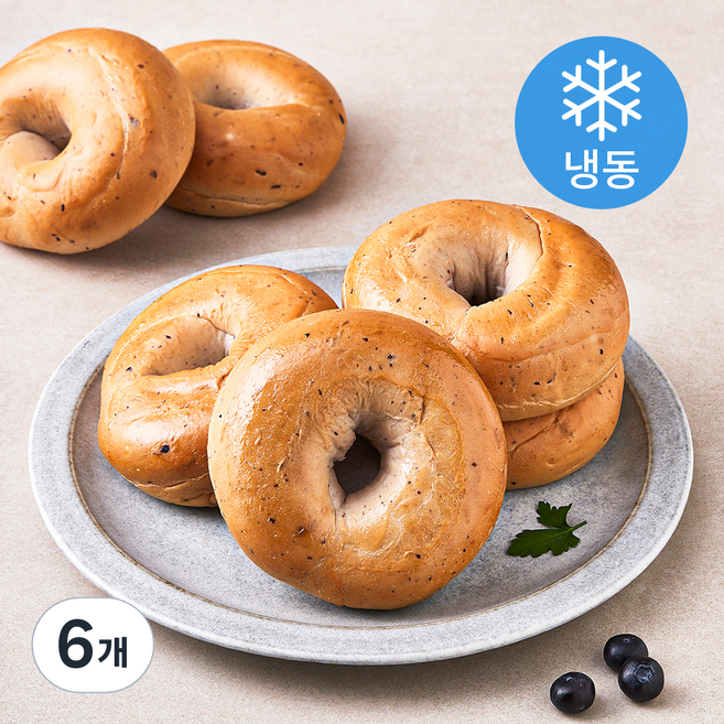 로빈스 블루베리 베이글 (냉동), 110g, 6개입, 6개