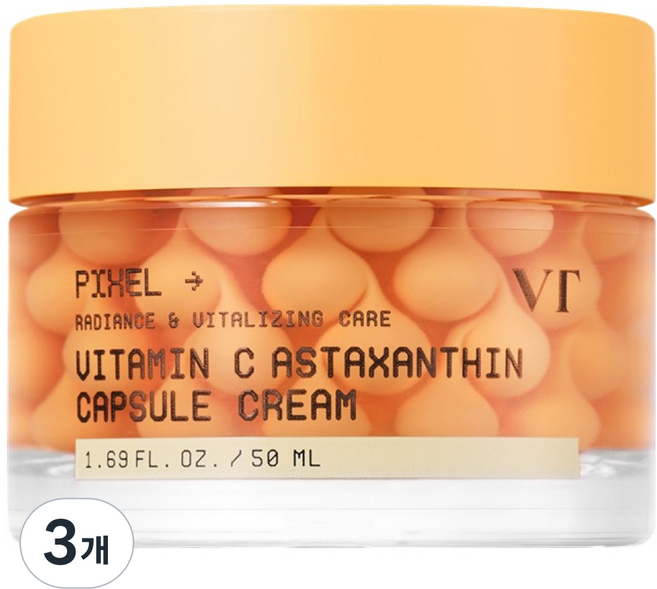 브이티코스메틱 비타민C 아스타잔틴 캡슐 크림, 3개, 50ml