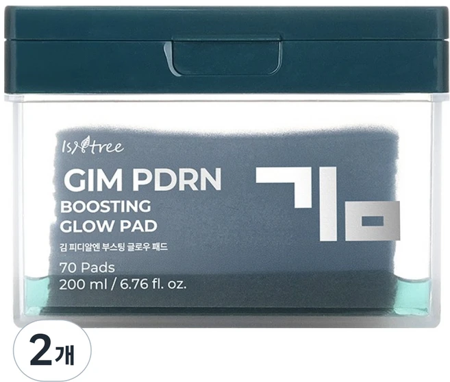 이즈앤트리 김 PDRN 부스팅 글로우 패드 200ml, 2개, 70매입 - 쿠팡