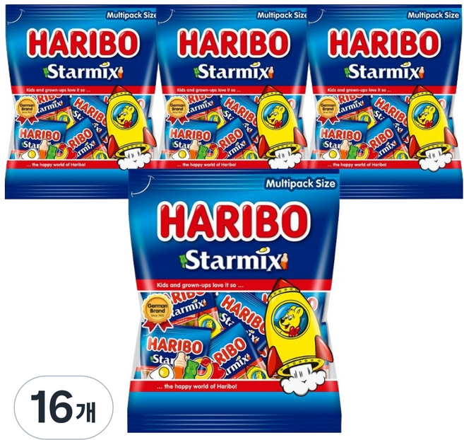 하리보 스타믹스 젤리, 250g, 16개