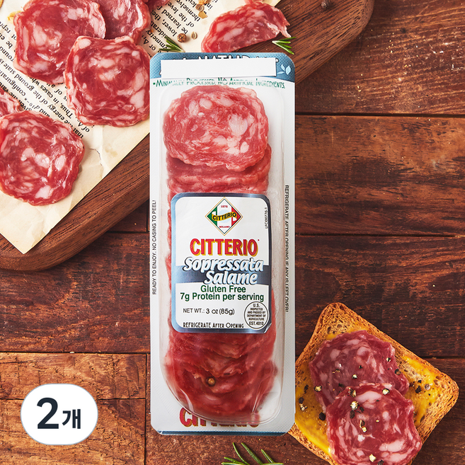 시테리오 소프레사타 살라미, 85g, 2개