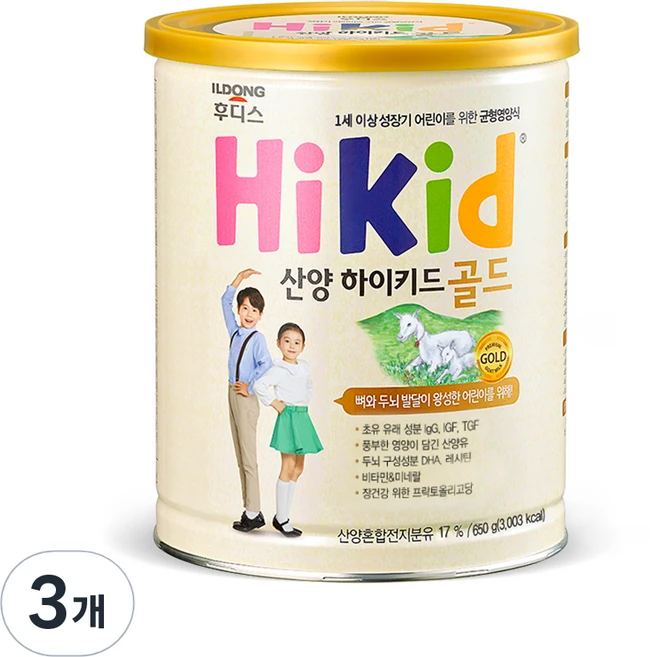 일동후디스 산양 하이키드 골드, 650g, 3개 - 쿠팡