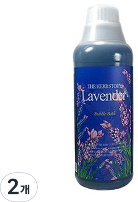 더허브스토리 버블바스 라벤더, 1L, 2개