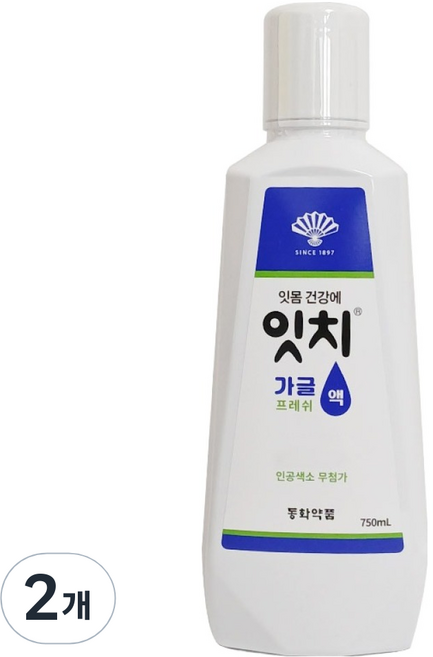 EACH 去除口臭牙菌斑 漱口水, 2個, 750ml