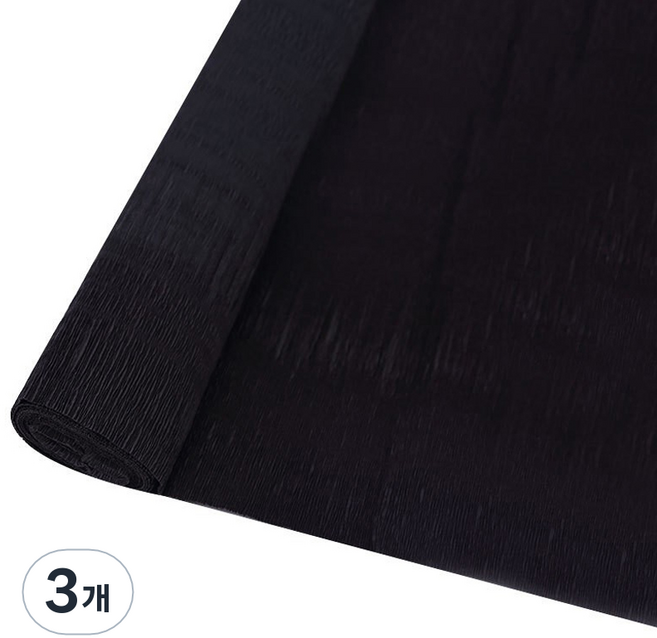 마다꾸미 주름지 구김지 56 블랙 50 x 250 cm, 3개, 1색