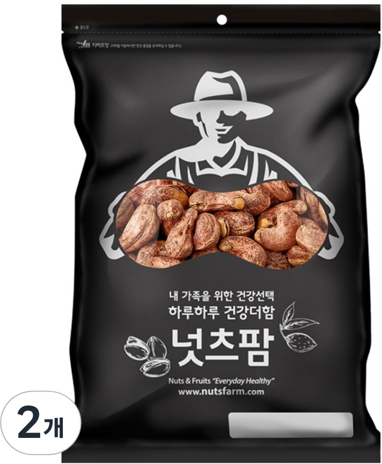 넛츠팜 구운 가염 캐슈넛, 500g, 2개