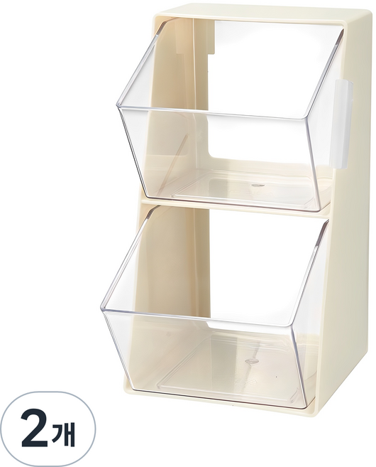 코멧 다용도 커피캡슐 보관함, 아이보리, 2개