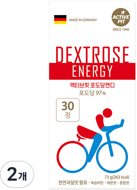 액티브핏 스포츠 포도당 캔디 랜덤발송 73g, 30정, 2개