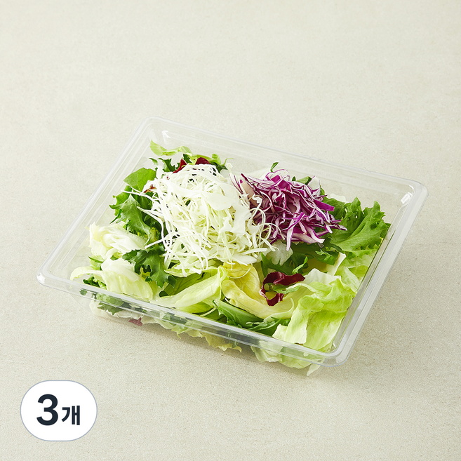 곰곰 한끼 캐비지 믹스 샐러드채소, 80g, 3개, 1개입