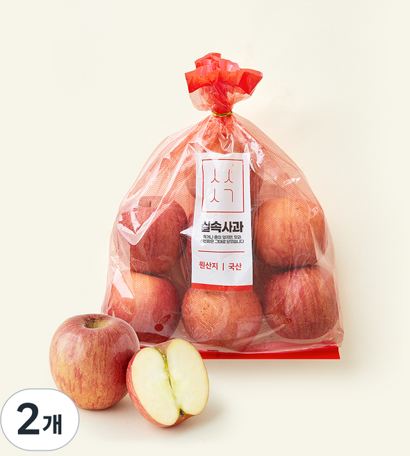 문경농협 못난이 사과 소과 7~8입, 2개, 1.3kg