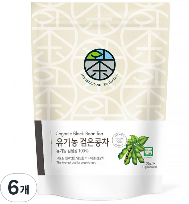 평창다원 유기농 검은콩차, 1.5g, 20개입, 6개