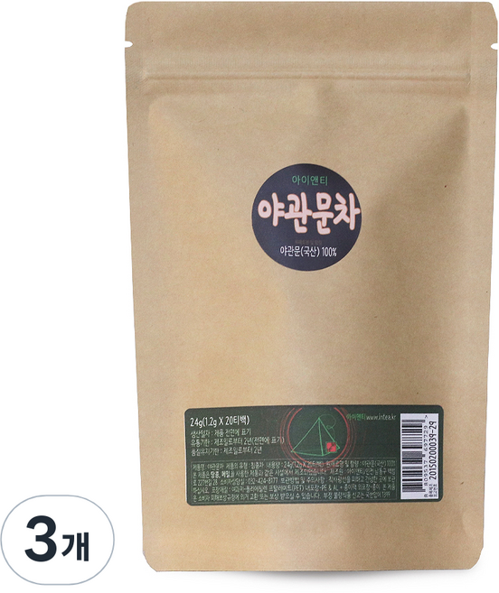 아이앤티 야관문차 삼각 티백, 1.2g, 20개입, 3개