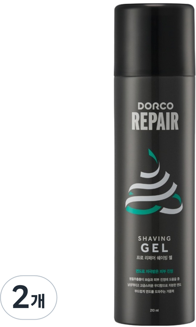 도루코 프로 리페어 쉐이빙젤, 210ml, 2개