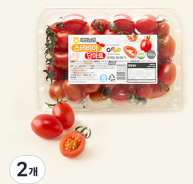 세도농협 스테비아 단마토, 2개, 500g