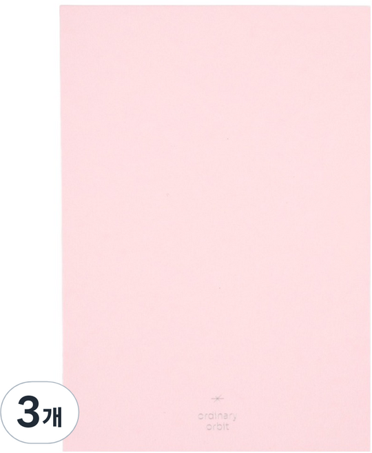 대시앤도트 오디너리 오르빗 미니 무지 노트 160매, 파우더핑크, 3개