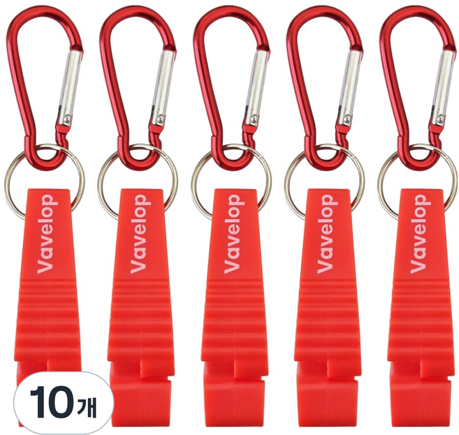 바벨롭 카라비너 장갑클립 레드 대형, 10개