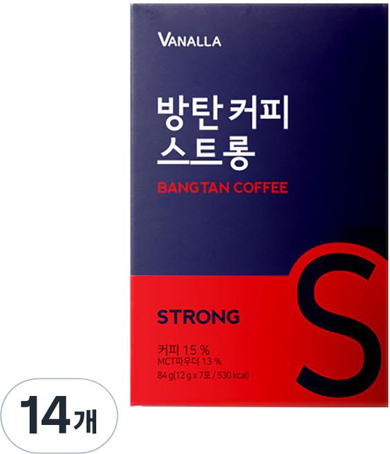 바날라 방탄커피 스트롱, 12g, 7개입, 2개