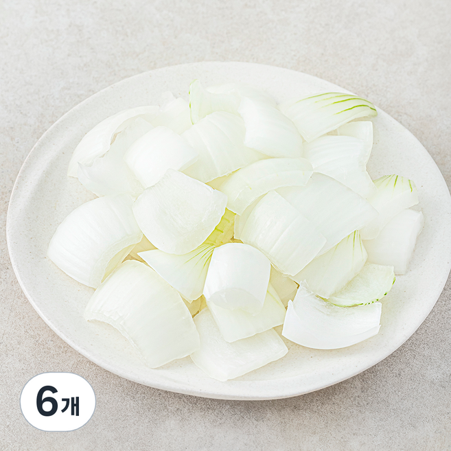 국내산 양파 깍둑썰기, 300g, 6개