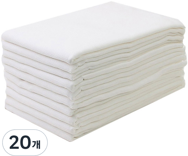 베이비베어 웰빙 천기저귀 사각, 무지, 20개