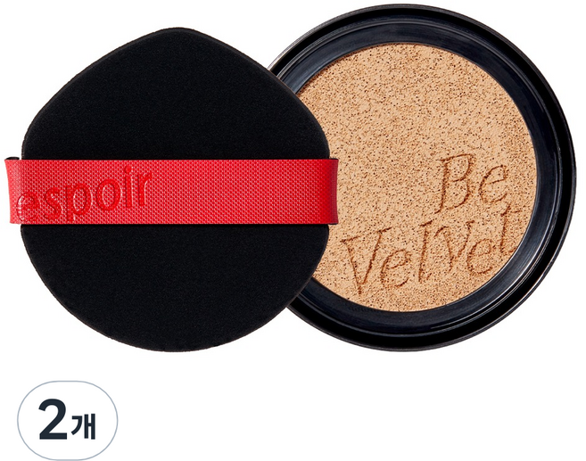 에스쁘아 비벨벳 커버 쿠션 리필 13g, 23호 베이지, 2개