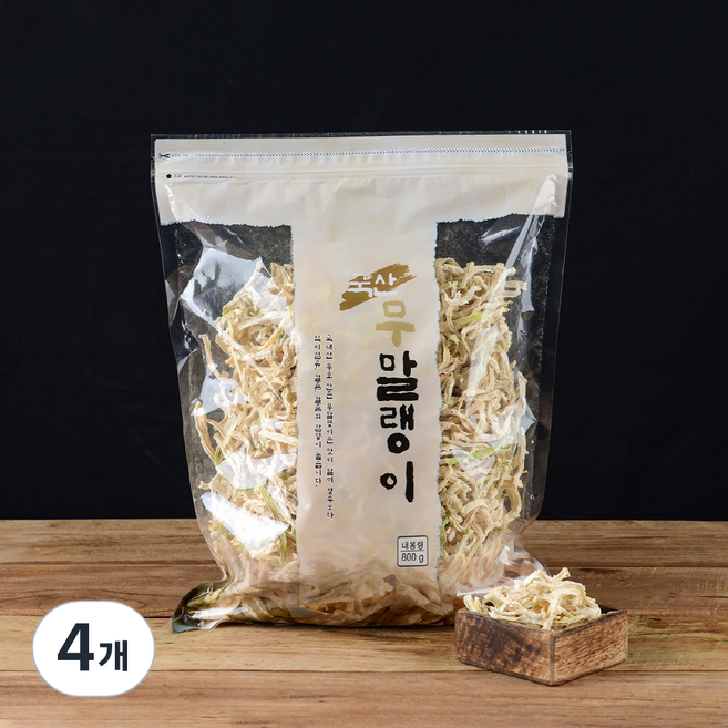 제주 무말랭이, 4개, 800g