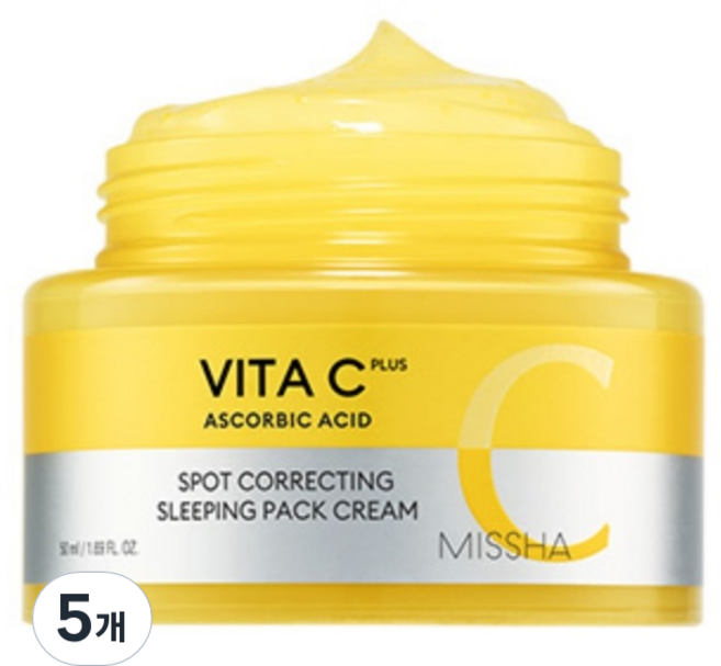 미샤 비타씨 플러스 슬리핑 팩 크림, 50ml, 5개
