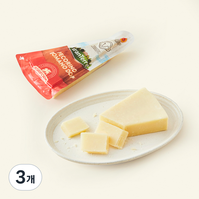 아그리폼 페꼬리노 로마노 디오피 치즈, 200g, 3개, 1개입