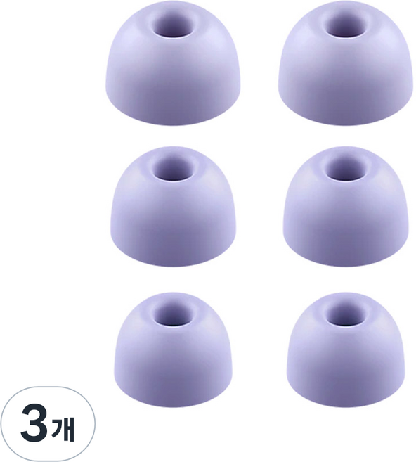 스페이스쉴드 갤럭시 버즈2 프로 호환 이어팁 S + M + L 세트, 라벤더, 3개