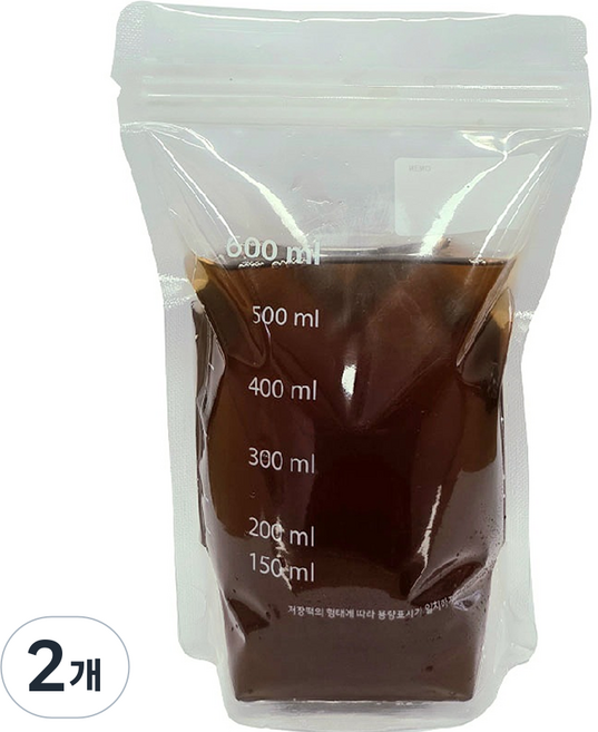 생활을그리다 다용도 음료 지퍼백파우치, 중(M), 2개, 30개입