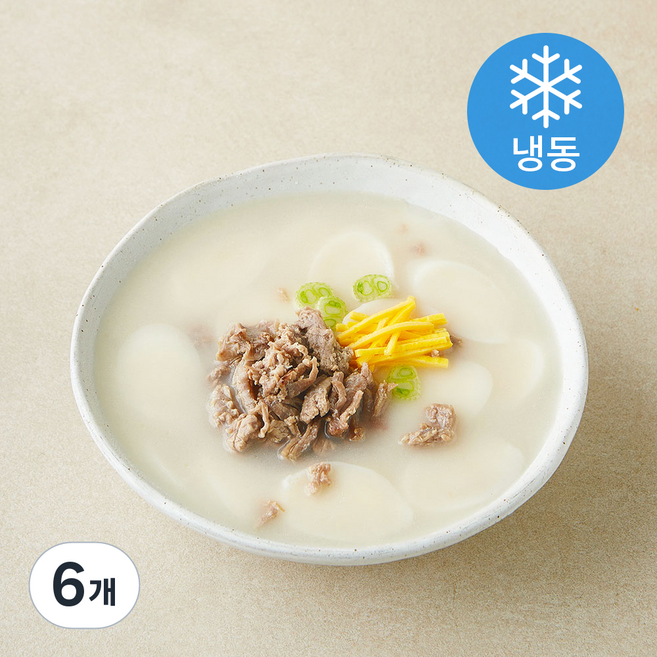 온해온 사골 쇠고기 떡국 (냉동), 240g, 6개