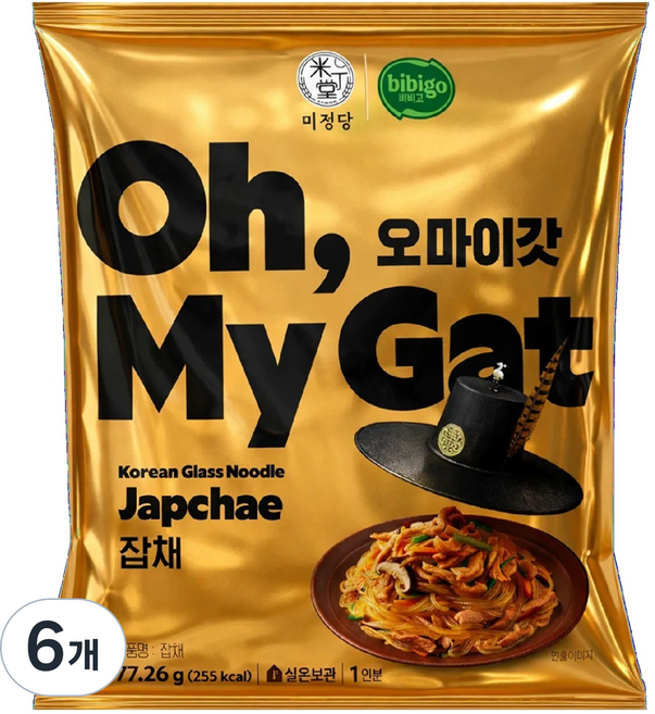 비비고 오마이갓 잡채, 77.26g, 6개