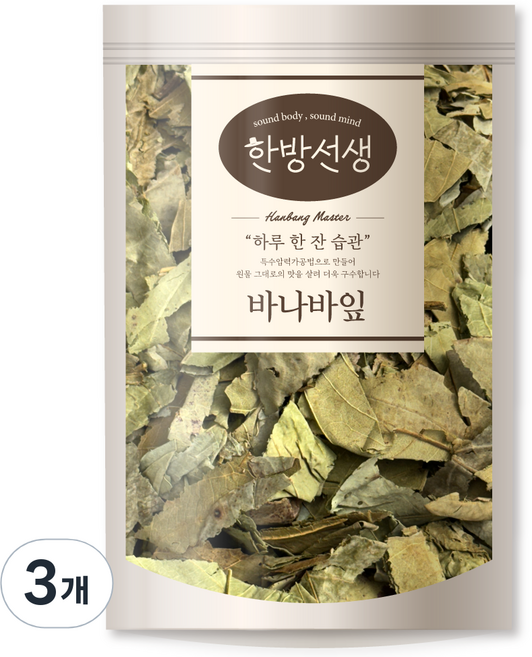 한방선생 잘게자른 건 바나바잎, 400g, 3개