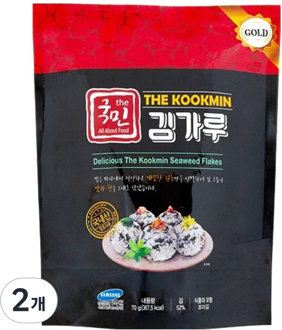 더국민 김가루 골드, 70g, 2개