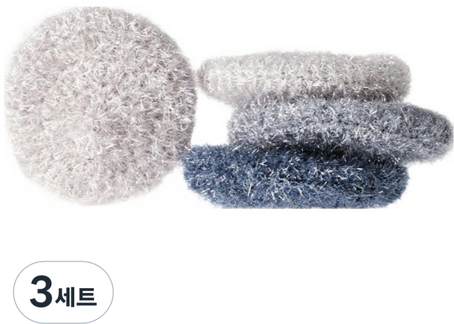 모던하우스 ON 아크릴 수세미 4종 세트 그레이, 4개입, 3세트