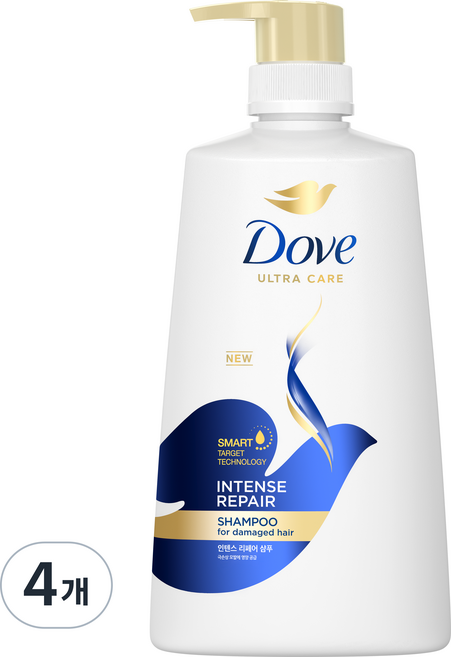 도브 인텐스 리페어 샴푸, 680ml, 4개