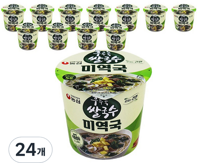 후루룩 쌀국수 미역국 74g, 24개