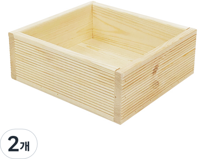 네이쳐 원목 수납박스, 수납박스21, 2개