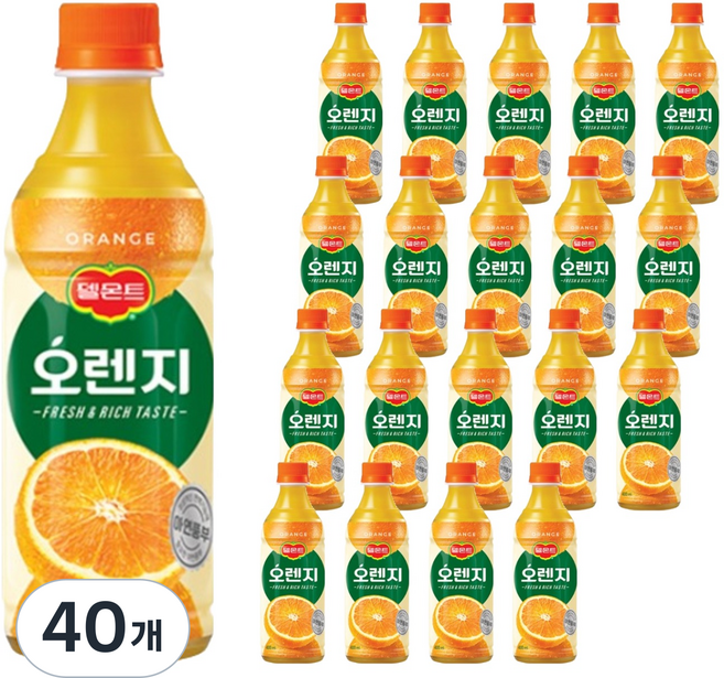 델몬트 오렌지, 400ml, 40개