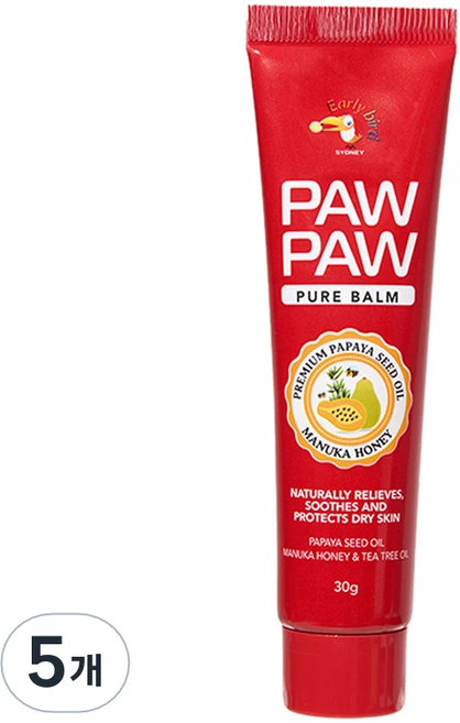 얼리버드시드니 포포 퓨어밤, 5개, 30g - 쿠팡