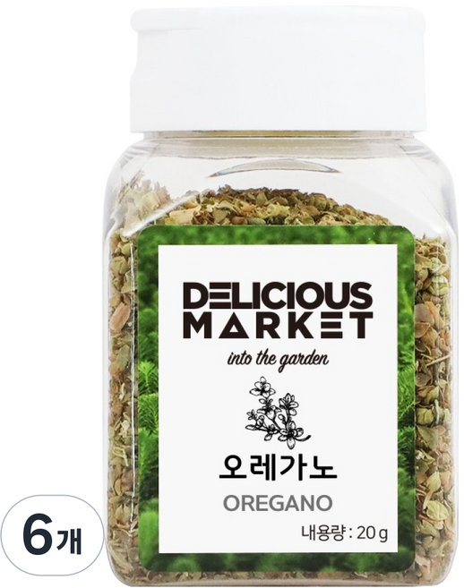 딜리셔스마켓 오레가노홀, 20g, 6개