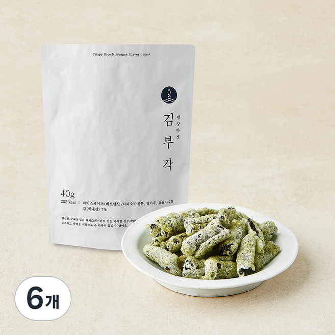 앵강마켓 김부각, 6개, 40g