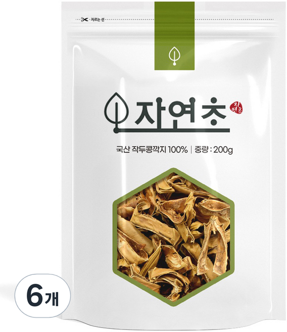 자연초 볶은 작두콩차, 6개, 1개입