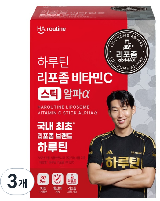 하루틴 리포좀 비타민C 스틱 알파 30p, 90g, 3개