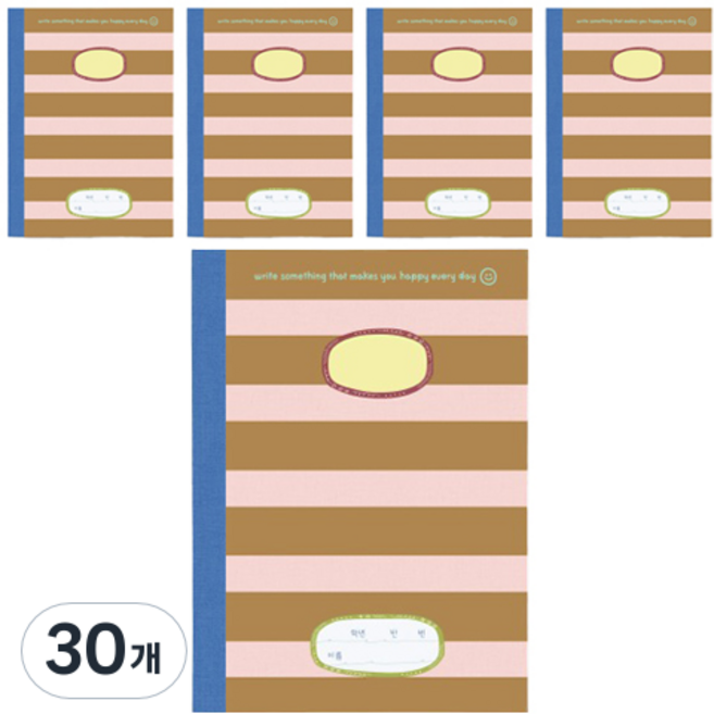 헬로우모리스 레나 줄노트 고학년, 혼합색상, 30개