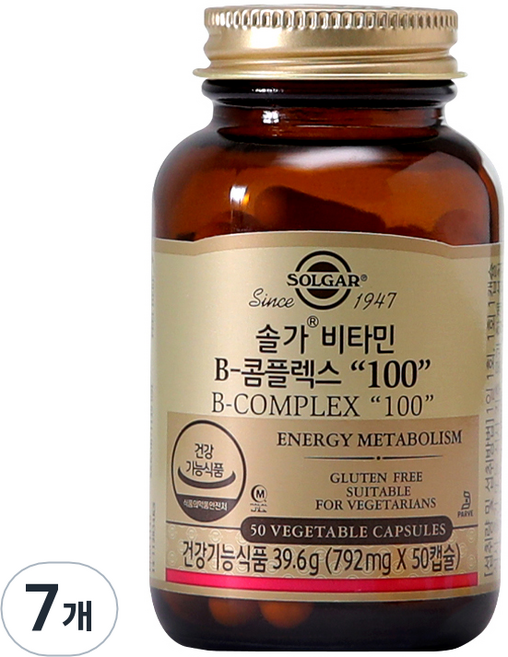 솔가 비타민B 콤플렉스 100, 50정, 7개