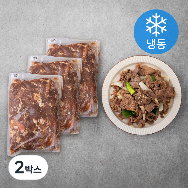 사조프레시미트 미국산 돈목전지 양념육 간장 불고기 3ea (냉동), 3kg, 2박스