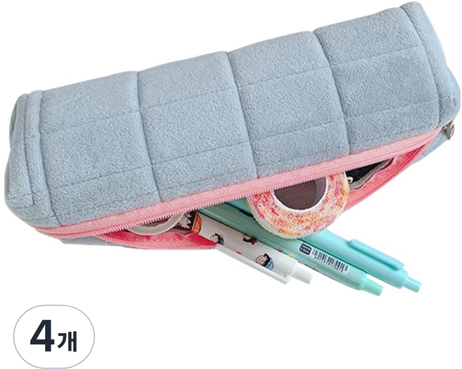 아트조이 베개 필통, 4개, 블루